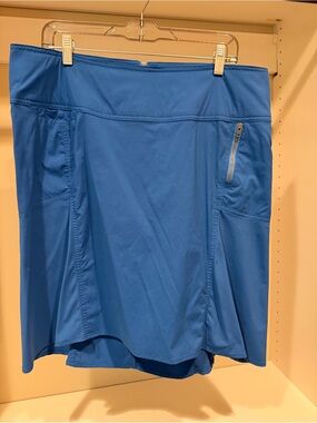 Royal Robbins Cobalt Blue A Line Skirt with Zip Pocket